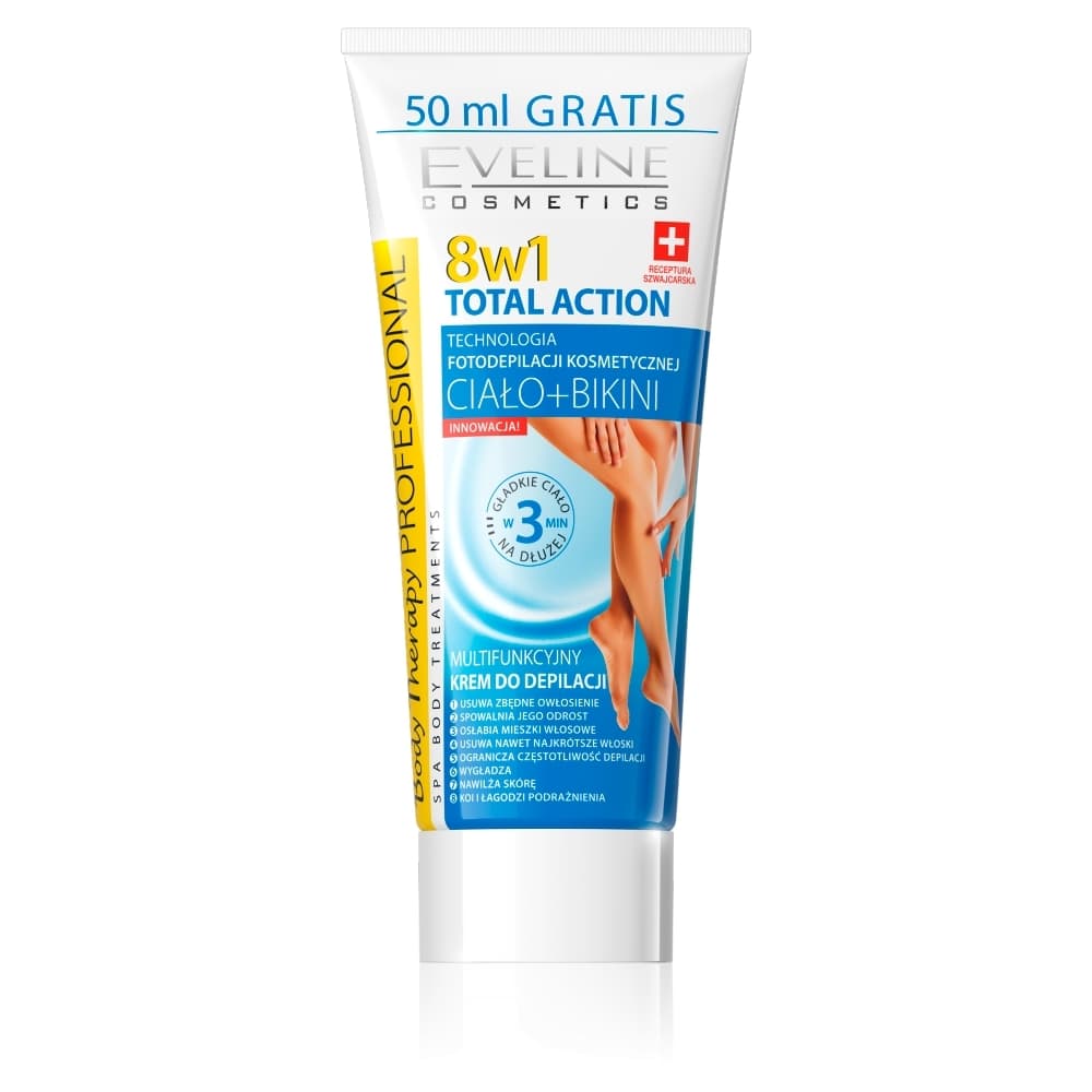 Body Therapy Professional - Total Action - Multifunkcyjny krem do depilacji ciała i bikini 8w1 -