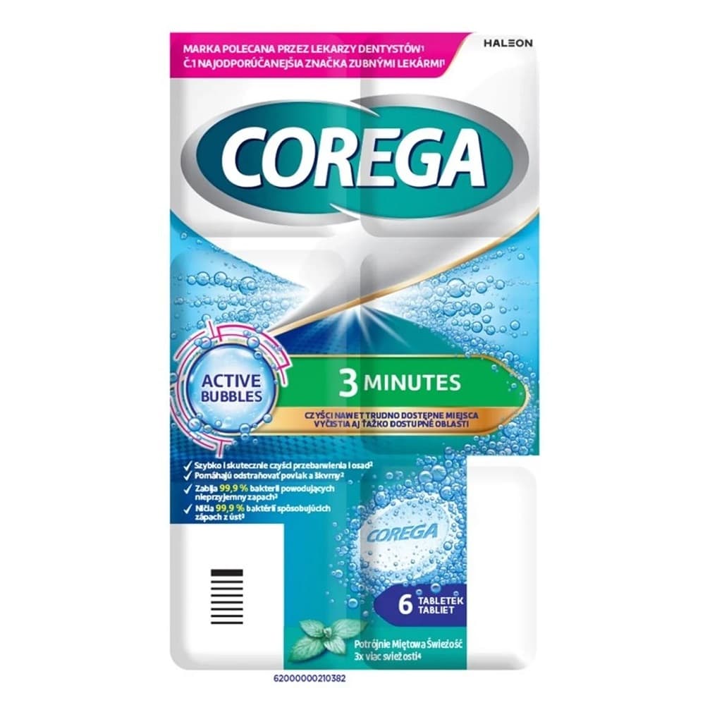 tabletki do czyszczenia protez zębowych, głębokie czyszczenie w 3 minuty