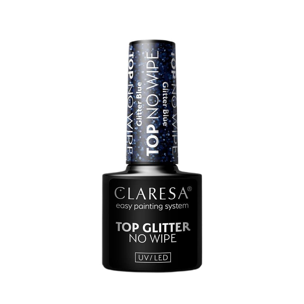 TOP GLITTER BLUE NO WIPE Top hybrydowy
