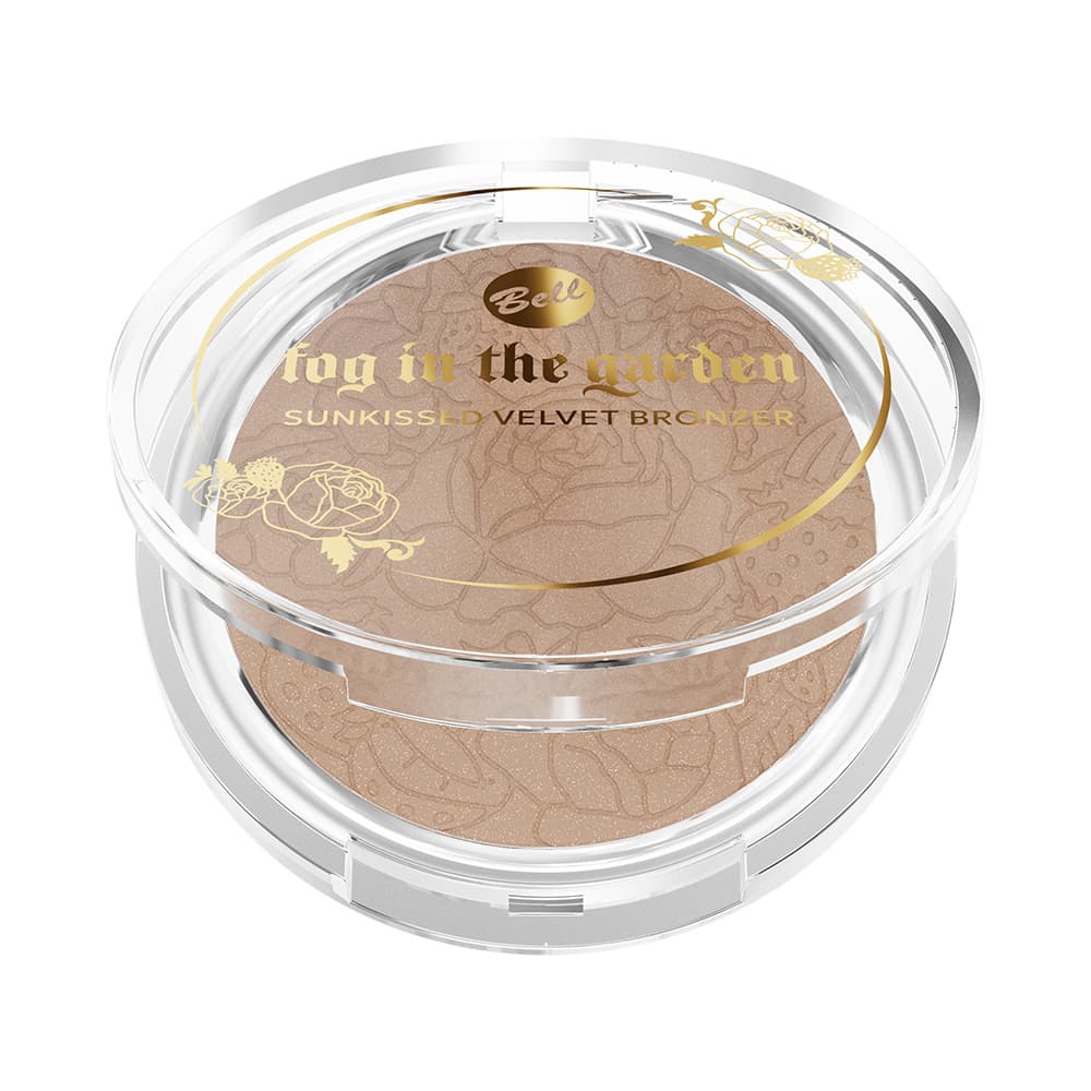 x Fog in the Garden Sunkissed Velvet, rozświetlający bronzer do twarzy, 001