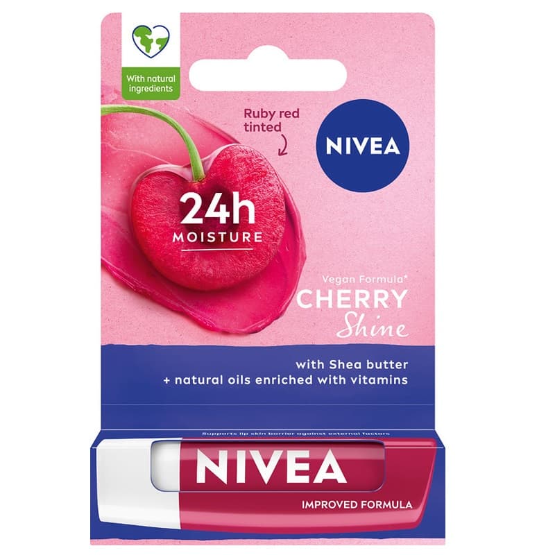 Cherry Shine Pielęgnująca Pomadka do Ust