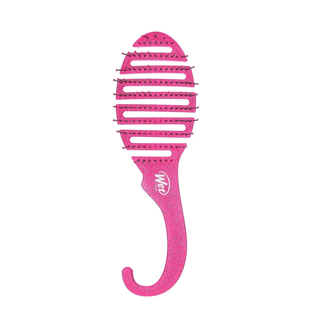 Shower Glitter Detangler, szczotka do włosów, różowa