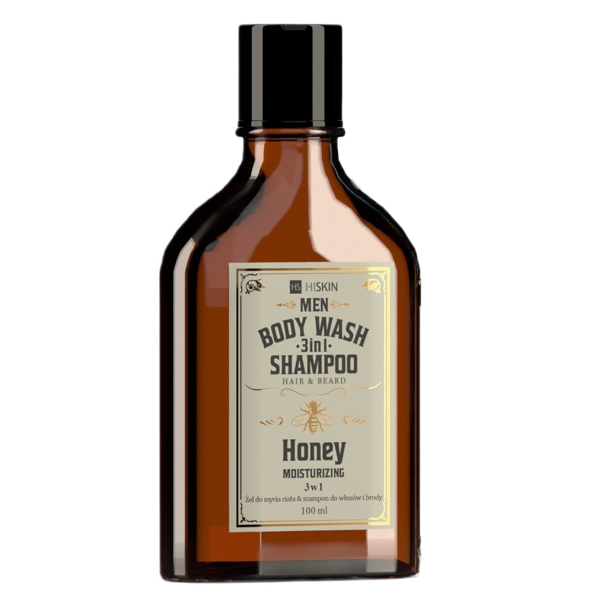 MEN BODY WASH WHISKY HONEY 3in1 Uniwersalny żel do mycia ciała i szampon do włosów i brody