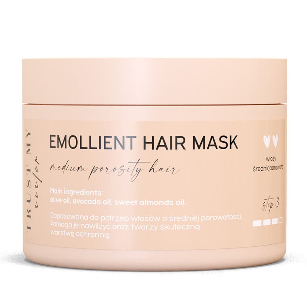 Emollient Hair Mask - Emolientowa maska do włosów średnioporowatych -