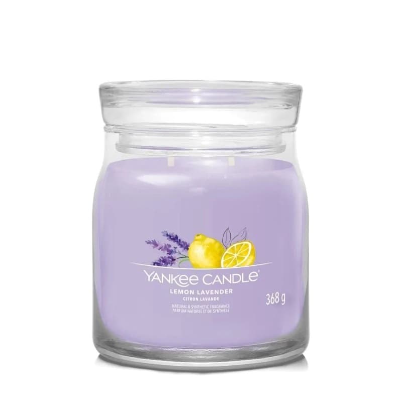 Średnia świeca zapachowa Lemon Lavender