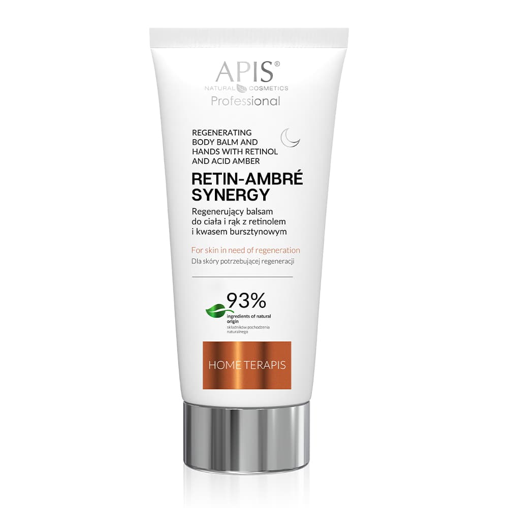 Apis Retin-Ambre Synergy Regenerujący balsam do ciała i rąk z retinolem i kwasem bursztynowym na noc