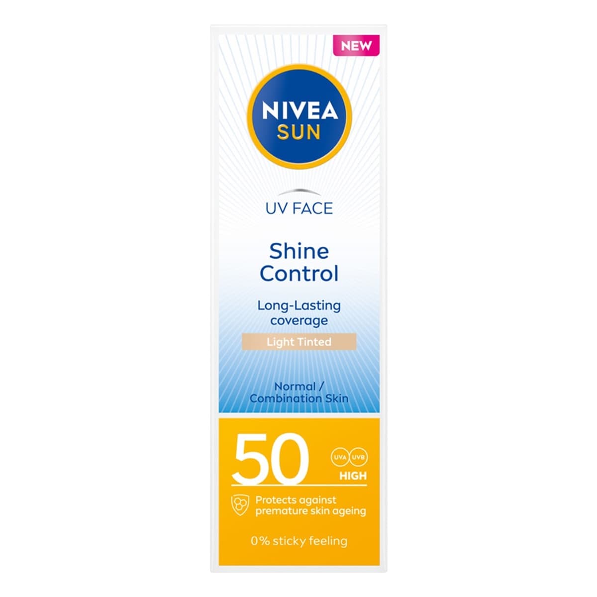 Shine Control Matujący Krem do Twarzy z Filtrem SPF 50 Light Tinted