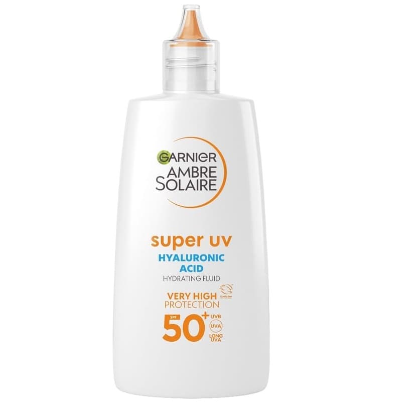 Ambre Solaire Super UV Hyaluronic Acid lekki fluid ochronny o działaniu nawilżającym SPF 50+