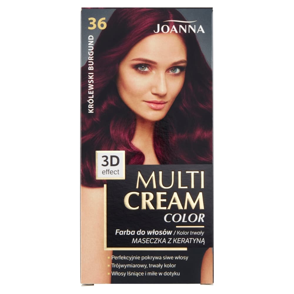 Multi Cream Color, farba do włosów nr 36 Królewski Burgund