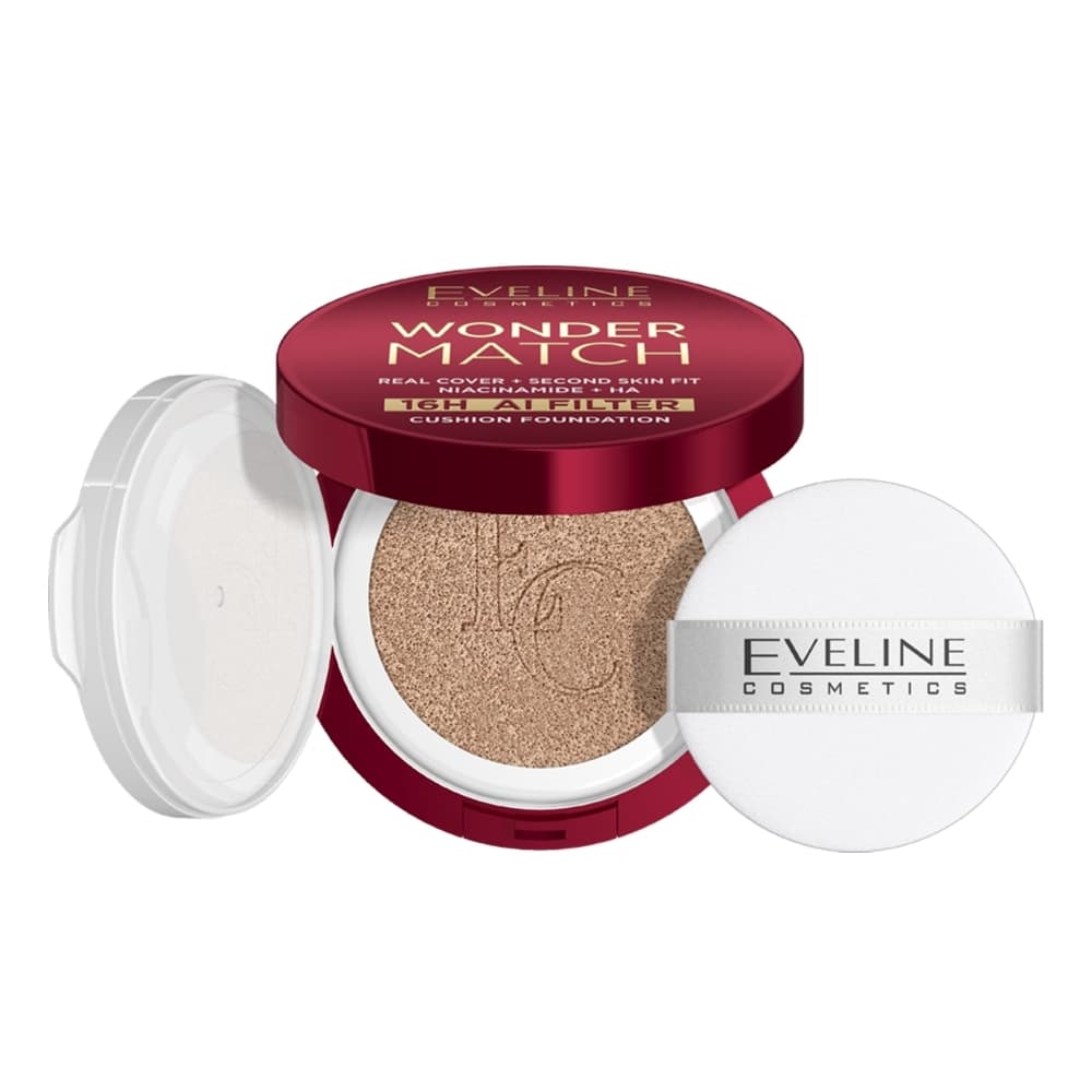 Wonder Match kryjący podkład cushion z niacynamidem i kwasem hialuronowym 01N Ivory