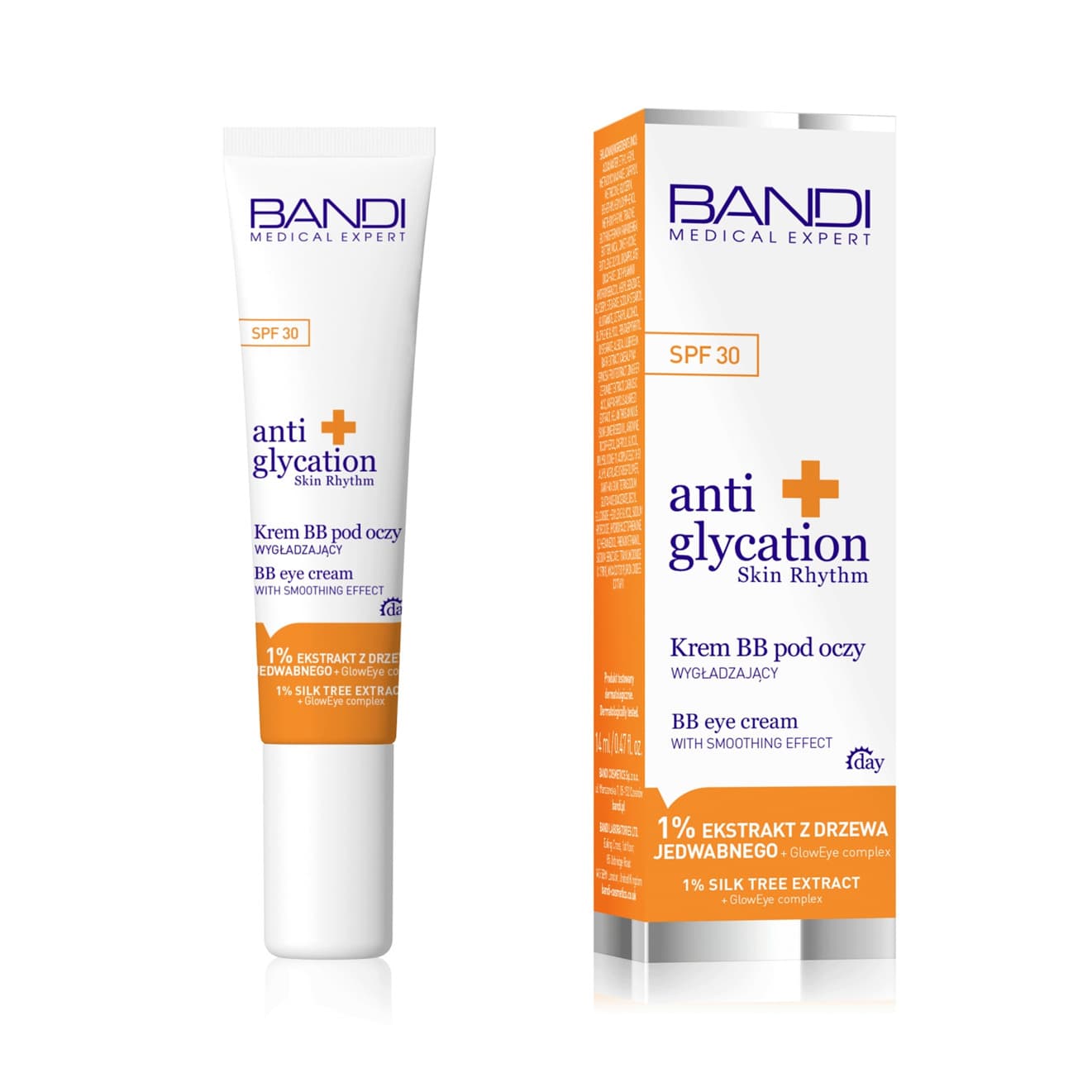Medical Expert anti glycation skin rhythm, krem BB pod oczy wygładzający