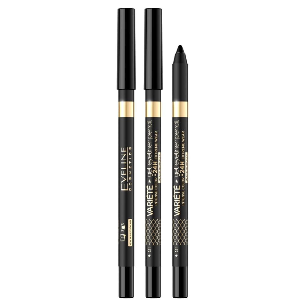 Variete wodoodporna żelowa kredka do oczu. 01 Black