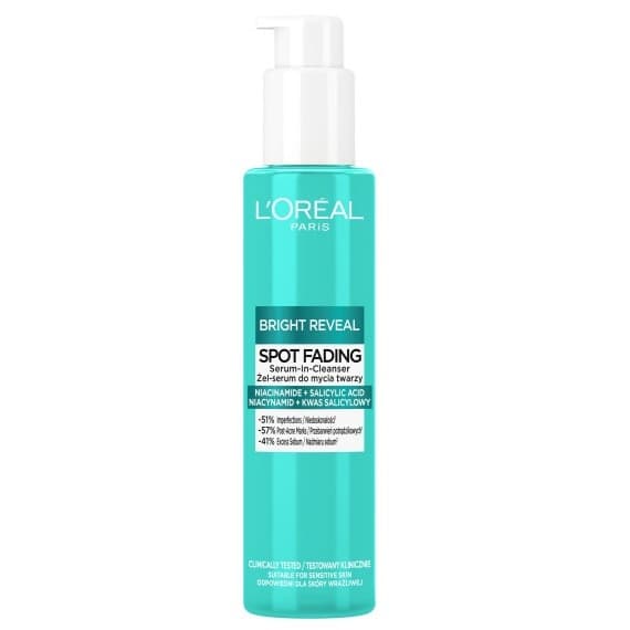 Bright Reveal Spot Fading Żel-serum do mycia twarzy Niacynamid+Kwas Salicylowy