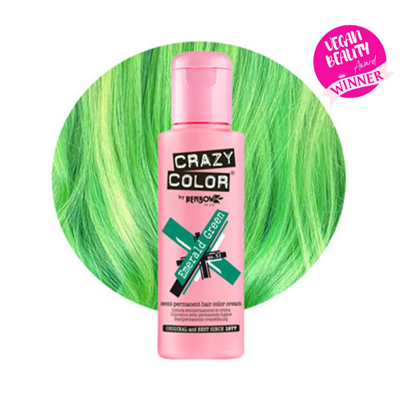 Color, toner odżywczy do włosów, Emerald Green - szmaragdowo zielony, nr 53