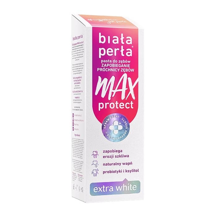 Max Protect Extra White wybielająca pasta do zębów