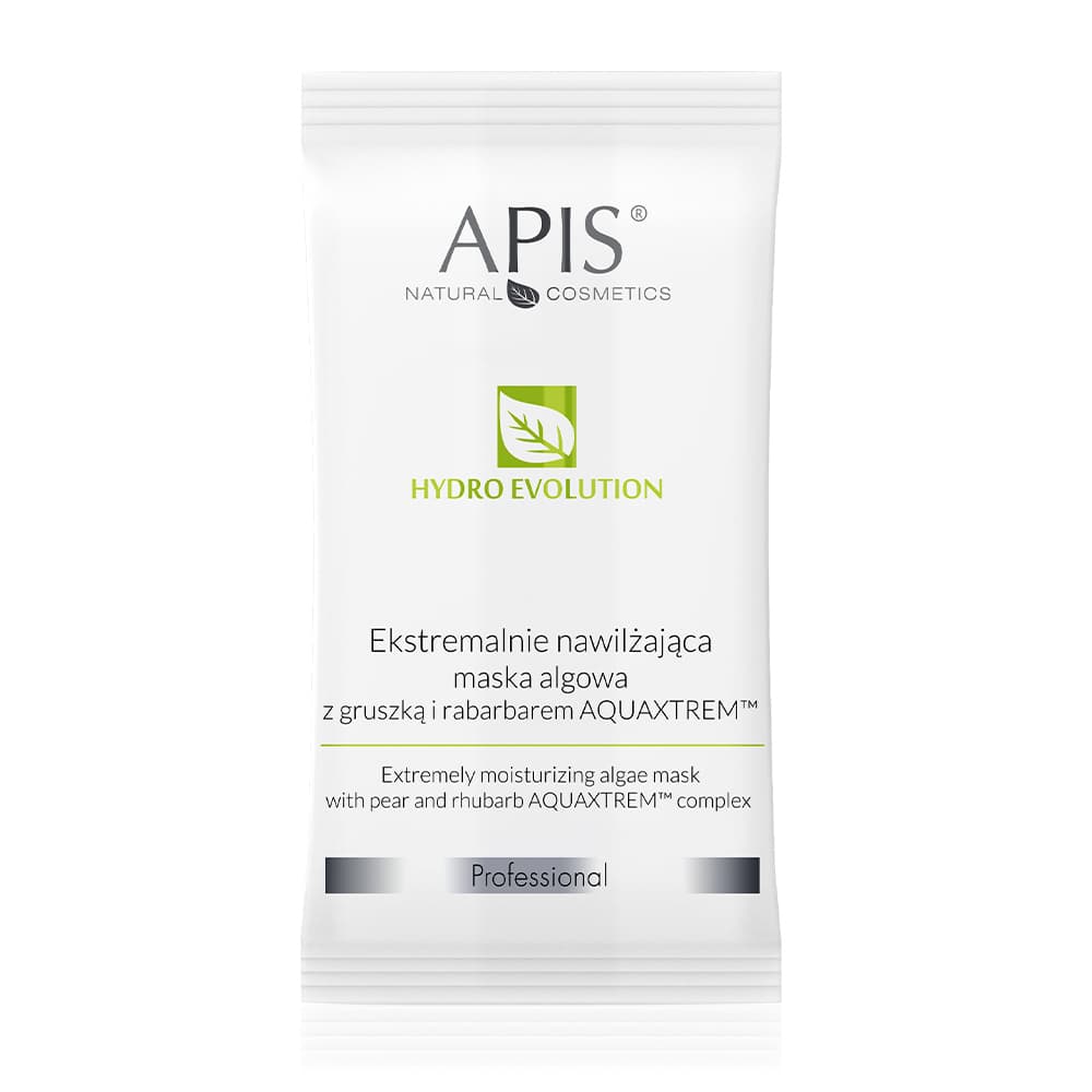 APIS HYDRO EVOLUTION Maska algowa ekstremalnie nawilżająca z gruszką i rabarbarem AQUAXTREM