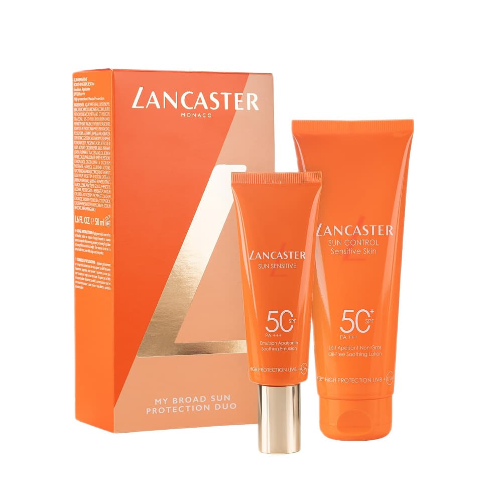 Sun Care zestaw łagodzący balsam do ciała SPF50 + kojąca emulsja do twarzy SPF50