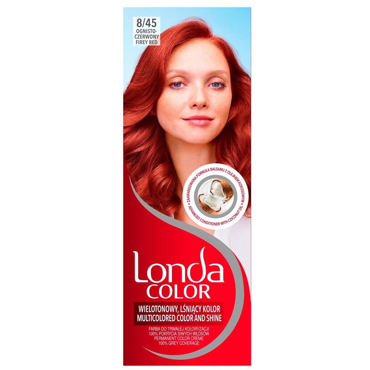 Color, Farba do włosów ognisto-czerwony 8/45