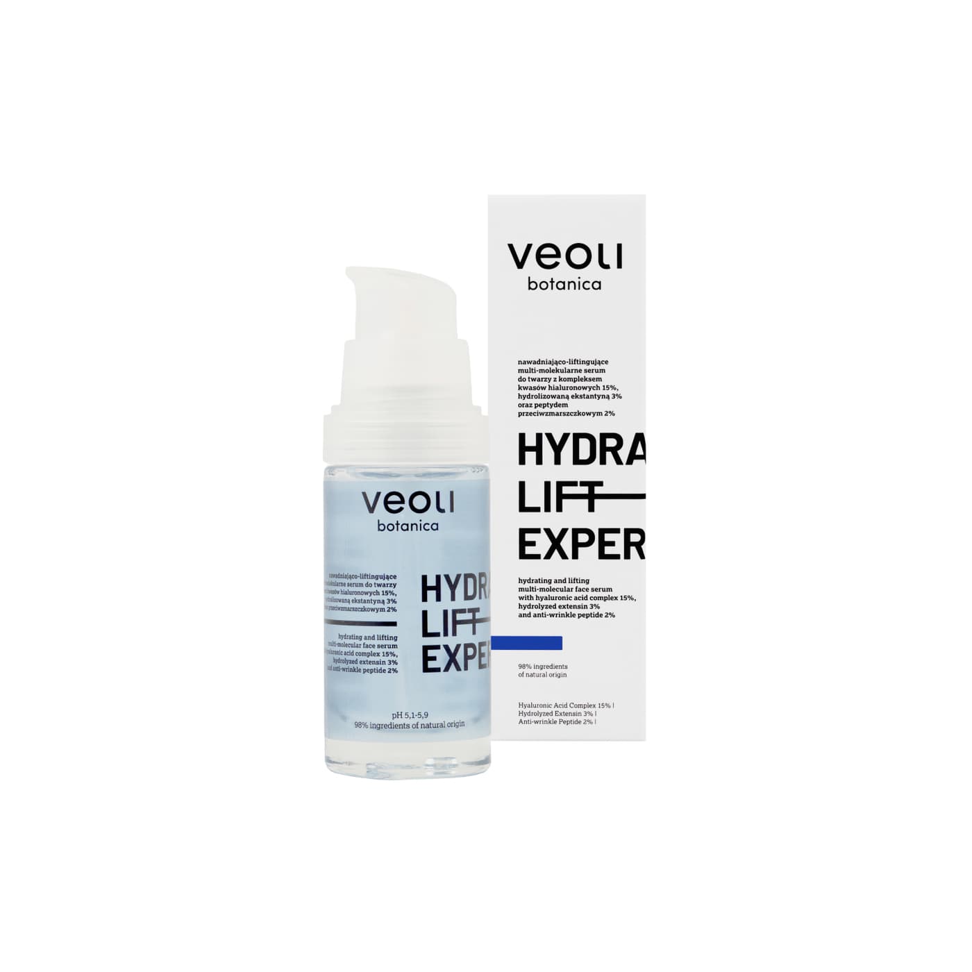 Hydra Lift Expert, nawadniająco-liftingujące multi-molekularne serum do twarzy