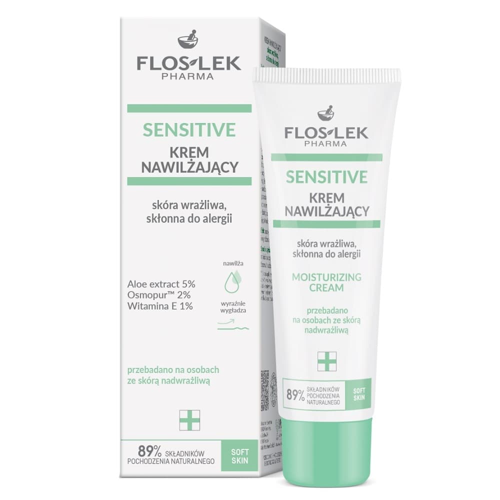 Flos-Lek Sensitive, krem nawilżający skóra wrażliwa, skłonna do alergii