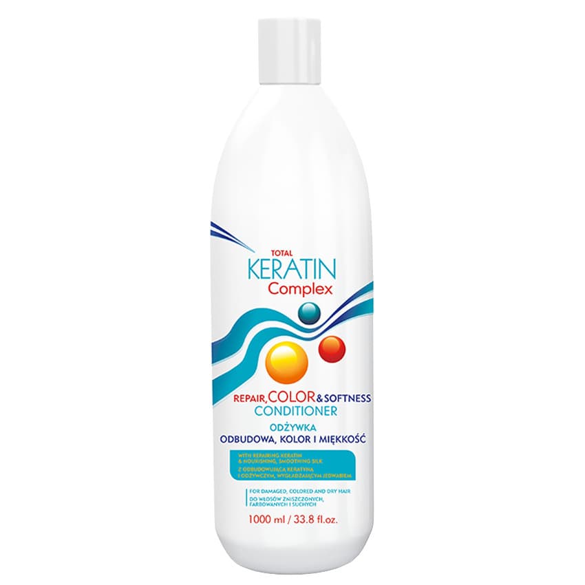 Total Keratin Complex, Repair Color&Softness, odzywka do włosów zniszczonych, farbowanych i suchych