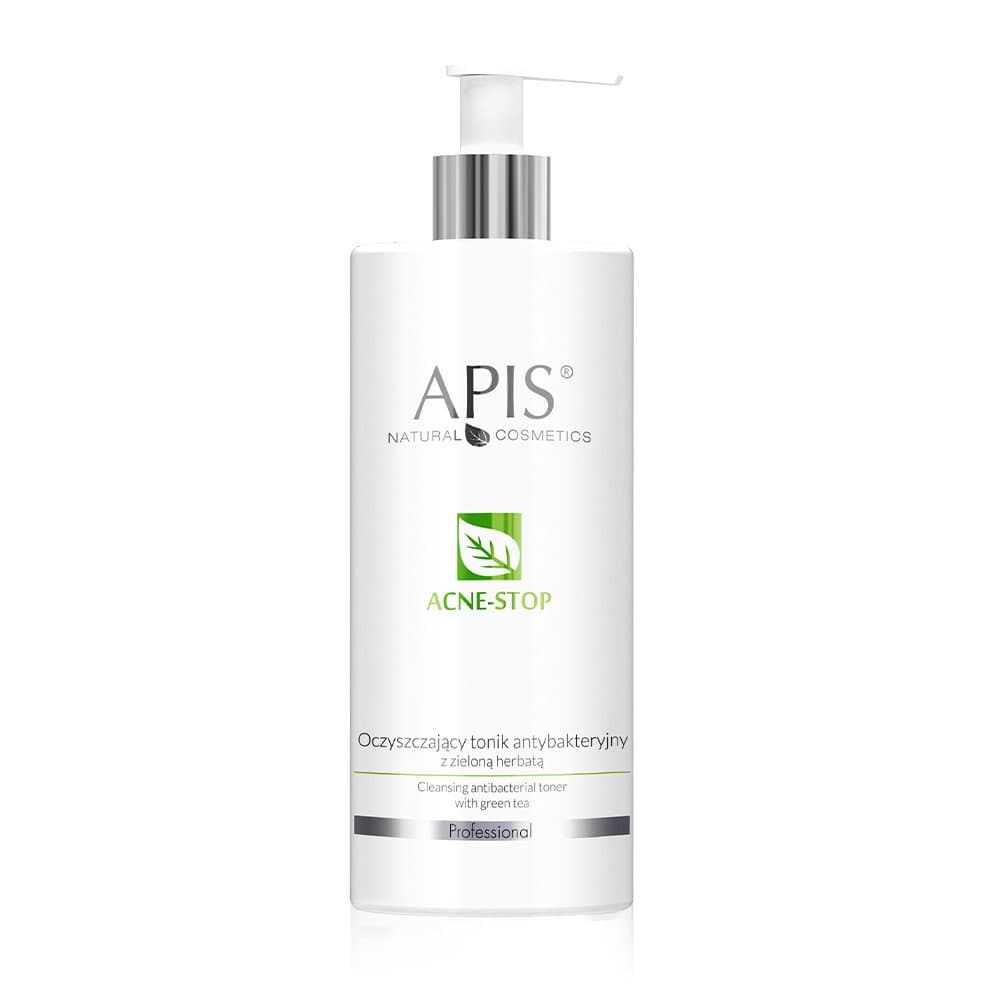 Acne-Stop - Cleansing Toner - Oczyszczający tonik antybakteryjny z zieloną herbatą dla cery trądzikowej, tłustej i mieszanej -