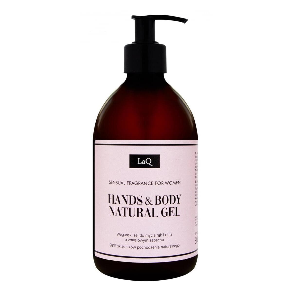 HANDS & BODY NATURAL GEL - Wegański żel do mycia rąk i ciała o zmysłowym zapachu -