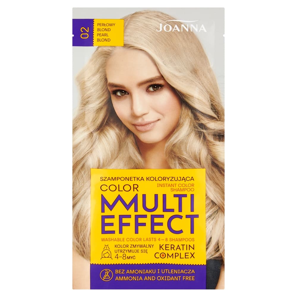 Color Multi Effect - Instant Color Shampoo - Szamponetka koloryzująca - 02 Perłowy Blond