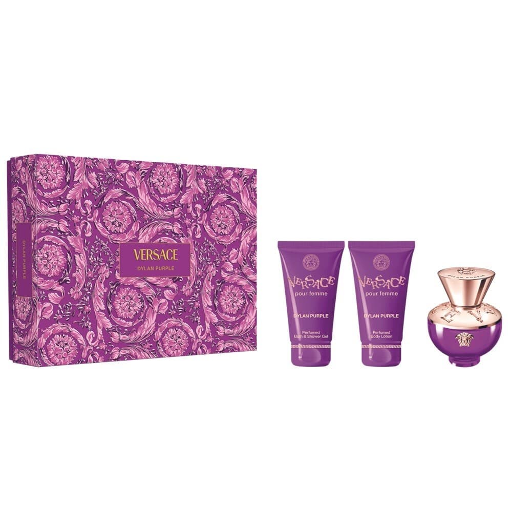 Dylan Purple Pour Femme luksusowy zestaw dla kobiet: woda perfumowana, żel pod prysznic, balsam do ciała