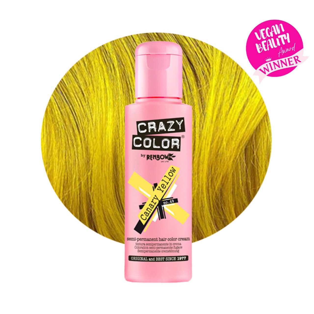 Color, toner odżywczy do włosów, Canary Yellow – kanarkowożółty, nr 49