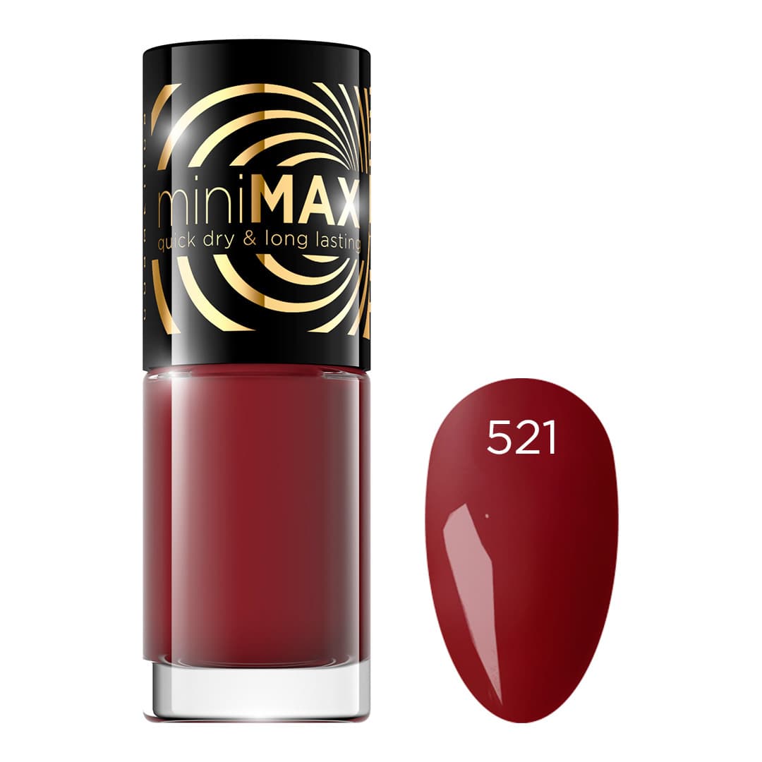 Cosmetics, Mini Max, Lakier do paznokci, nr 521