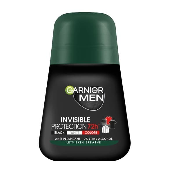 Men Invisible Black White Colors Roll-on Antyperspirant w kulce męski 72h