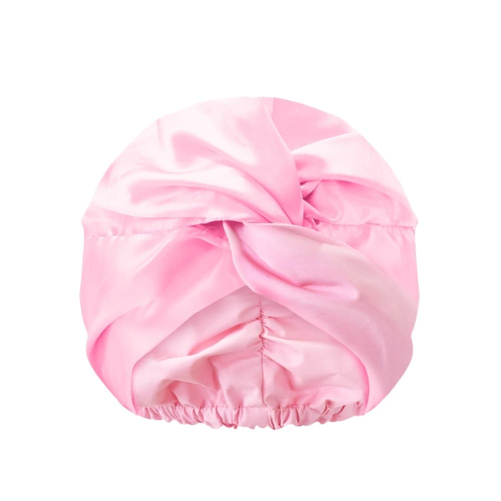 Hair Treatment Bonnet czepek pod prysznic i do olejowania włosów 2w1 Pink