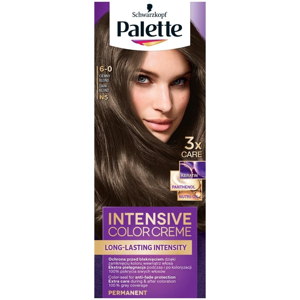 FARBA DO WŁOSÓW PALETTE INTENSIVE COLOR W KREMIE 6-0 (N5) CIEMNY BLOND