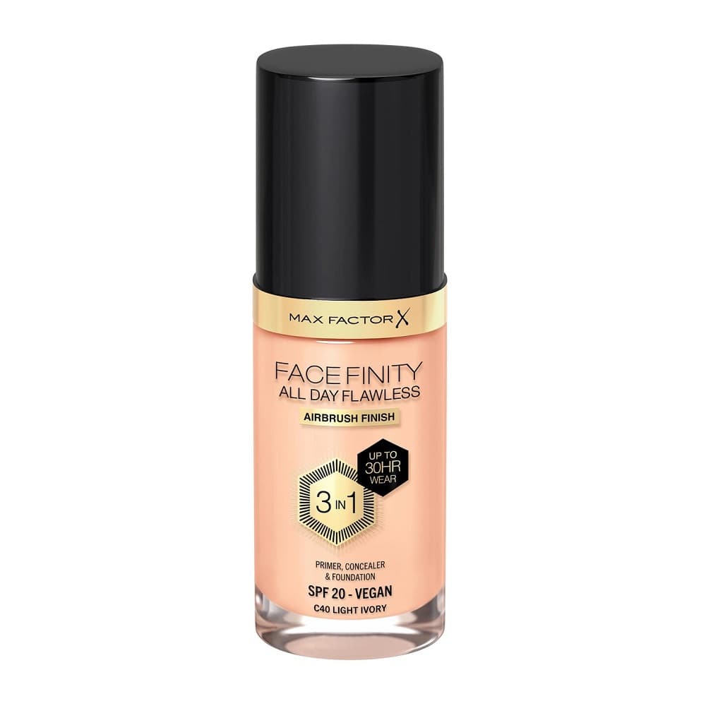 FaceFinity All Day Flawless 3w1 Wegański Podkład Kryjący 40 Light Ivory