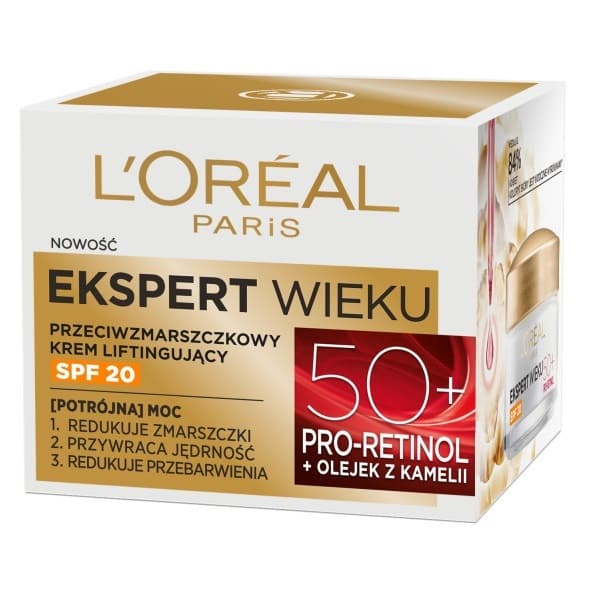 Loreal Pro-Retinol Ekspert Wieku Przeciwzmarszczkowy Krem Ujędrniający SPF20 50+