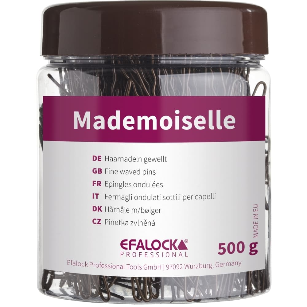 Mademoiselle, spinki do koka karbowane 65mm,, złoty