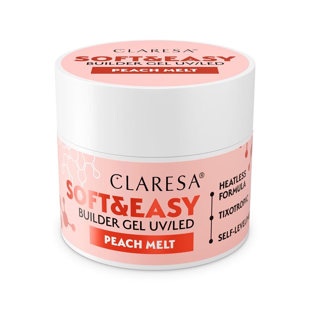 Soft&Easy Builder Gel UV/LED Żel budujący - Peach Melt