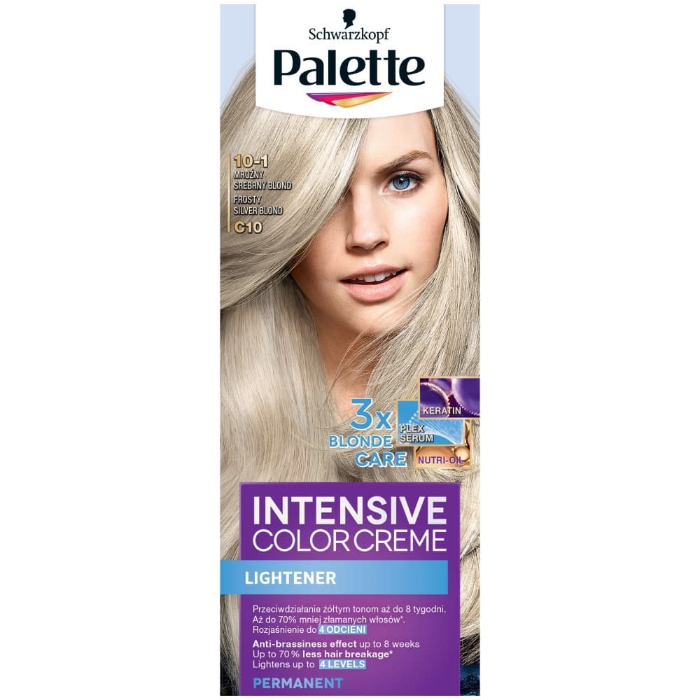 Intensive Color Creme, krem koloryzujący C10 - Mroźny Srebrny Blond