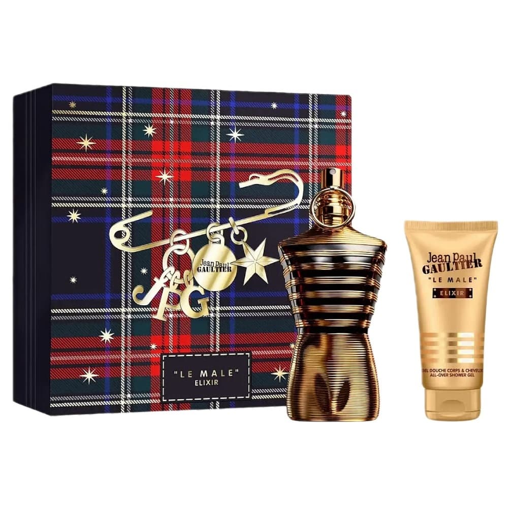 Le Male Elixir zestaw perfumy spray + żel pod prysznic (M)