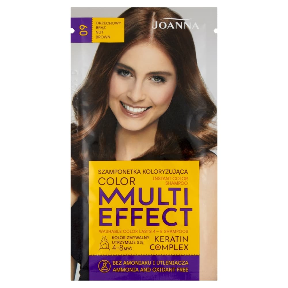 Multi Effect, szamponetka koloryzująca 09 Orzechowy Brąz