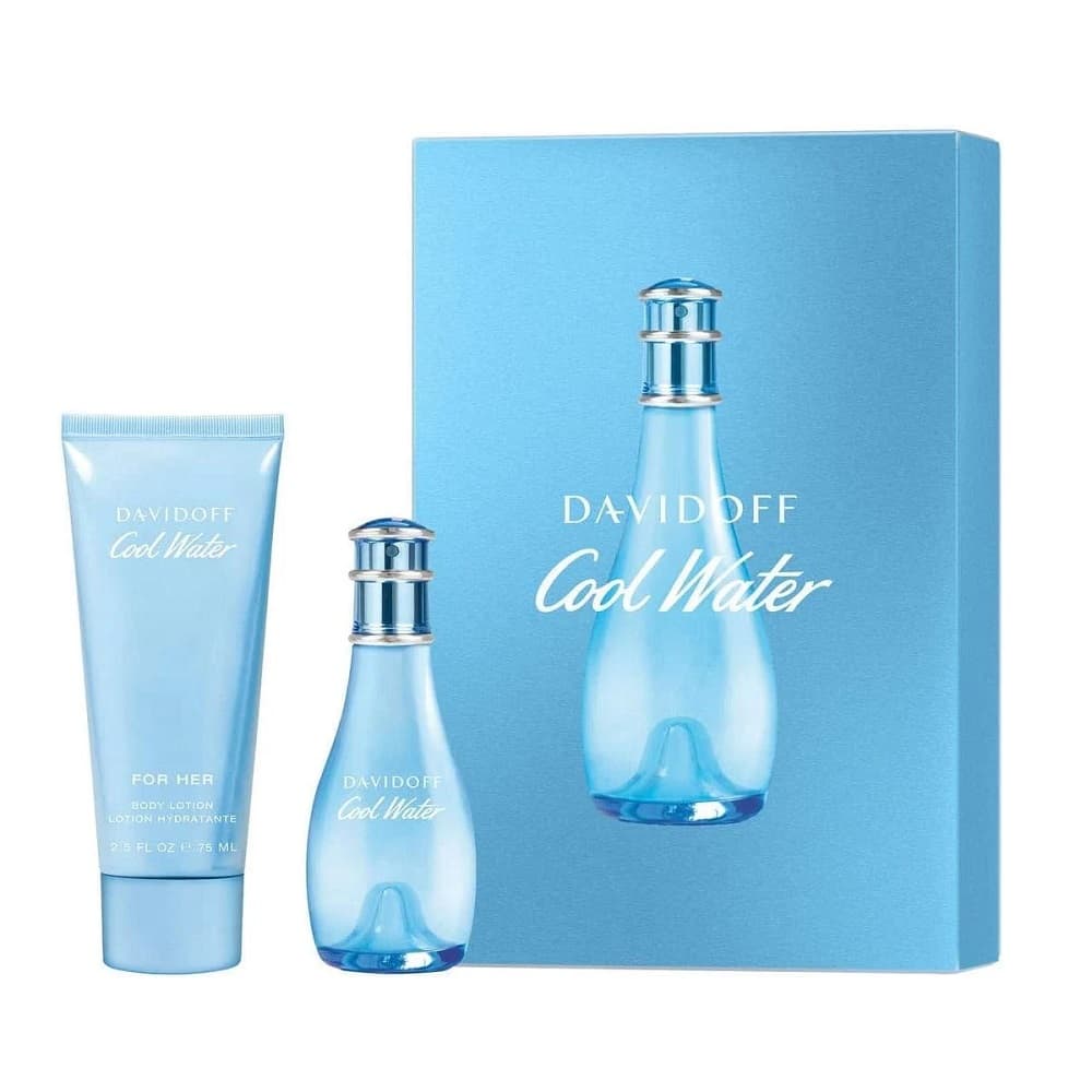 Davidoff Cool Water Woman zestaw woda toaletowa spray + balsam do ciała (W)