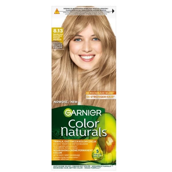 Color Naturals Trwała Farba Do Włosów 8.13 Naturalny Jasny Blond