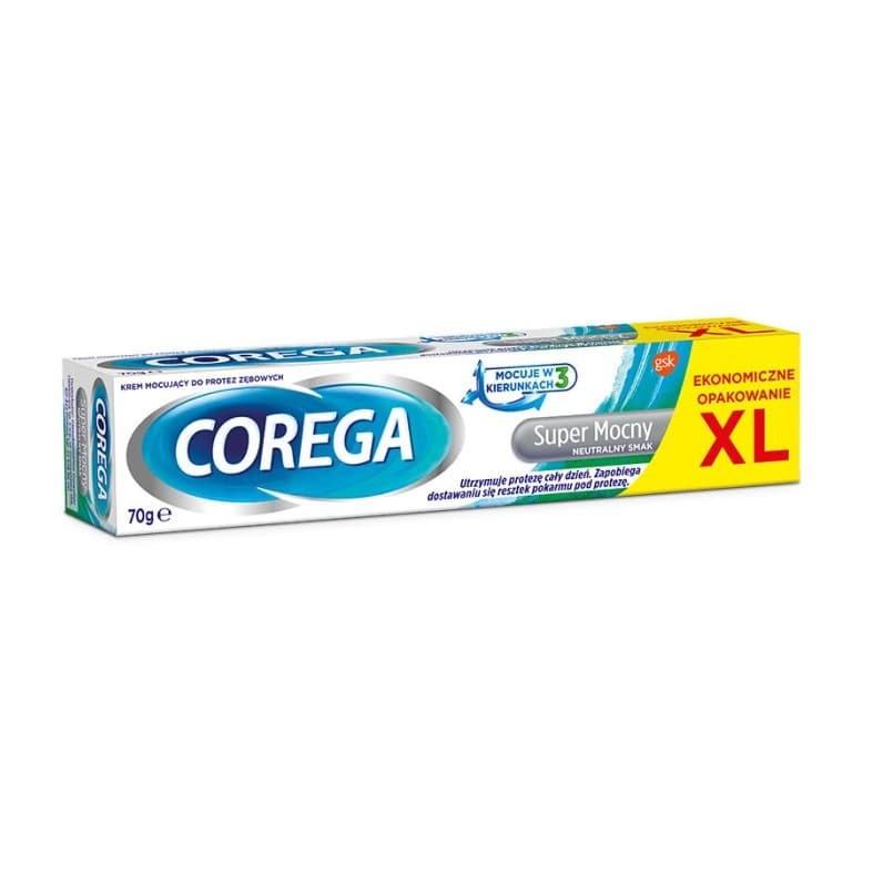 Super Mocny krem mocujący do protez zębowych, neutralny smak