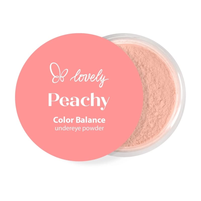 Peachy Color Balance Sypki puder pod oczy o brzoskwiniowym kolorze