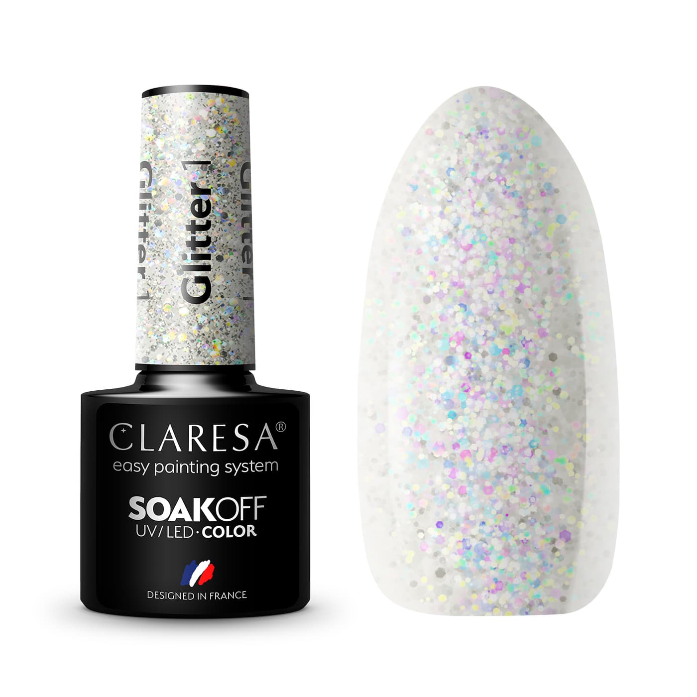 Lakier hybrydowy Glitter 1