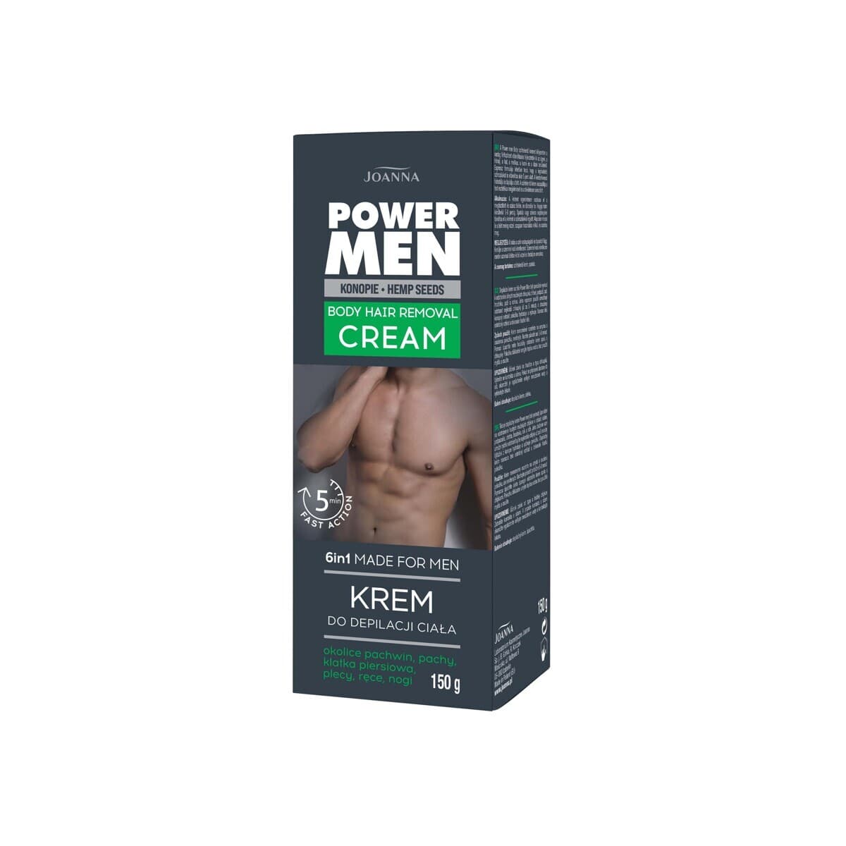 Power Men Krem do depilacji ciała dla mężczyzn 6w1