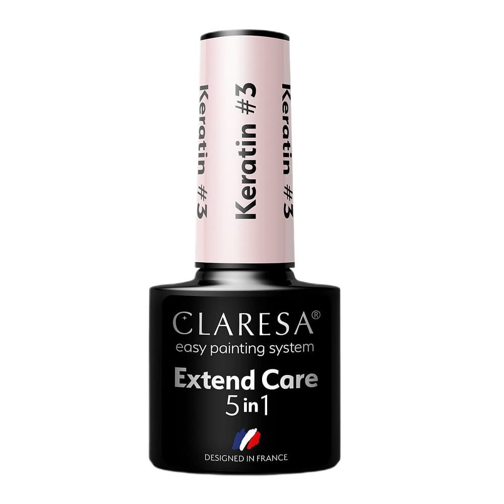 Extend Care 5in1 Keratin Baza Hybrydowa Do Paznokci Róż Nude 3