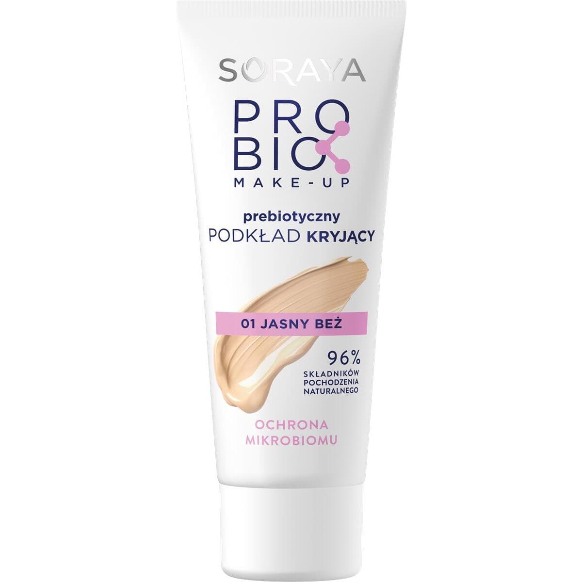 ProBIO Make-Up Prebiotyczny podkład kryjący 01 Jasny Beż