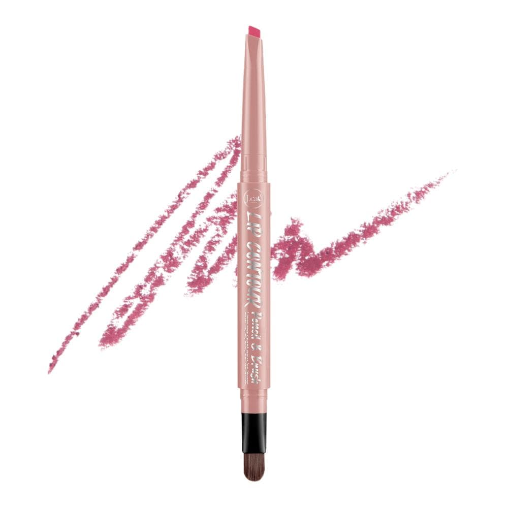 Lip Contour Pencil&Brush, automatyczna konturówka do ust z pędzelkiem, Rose pink